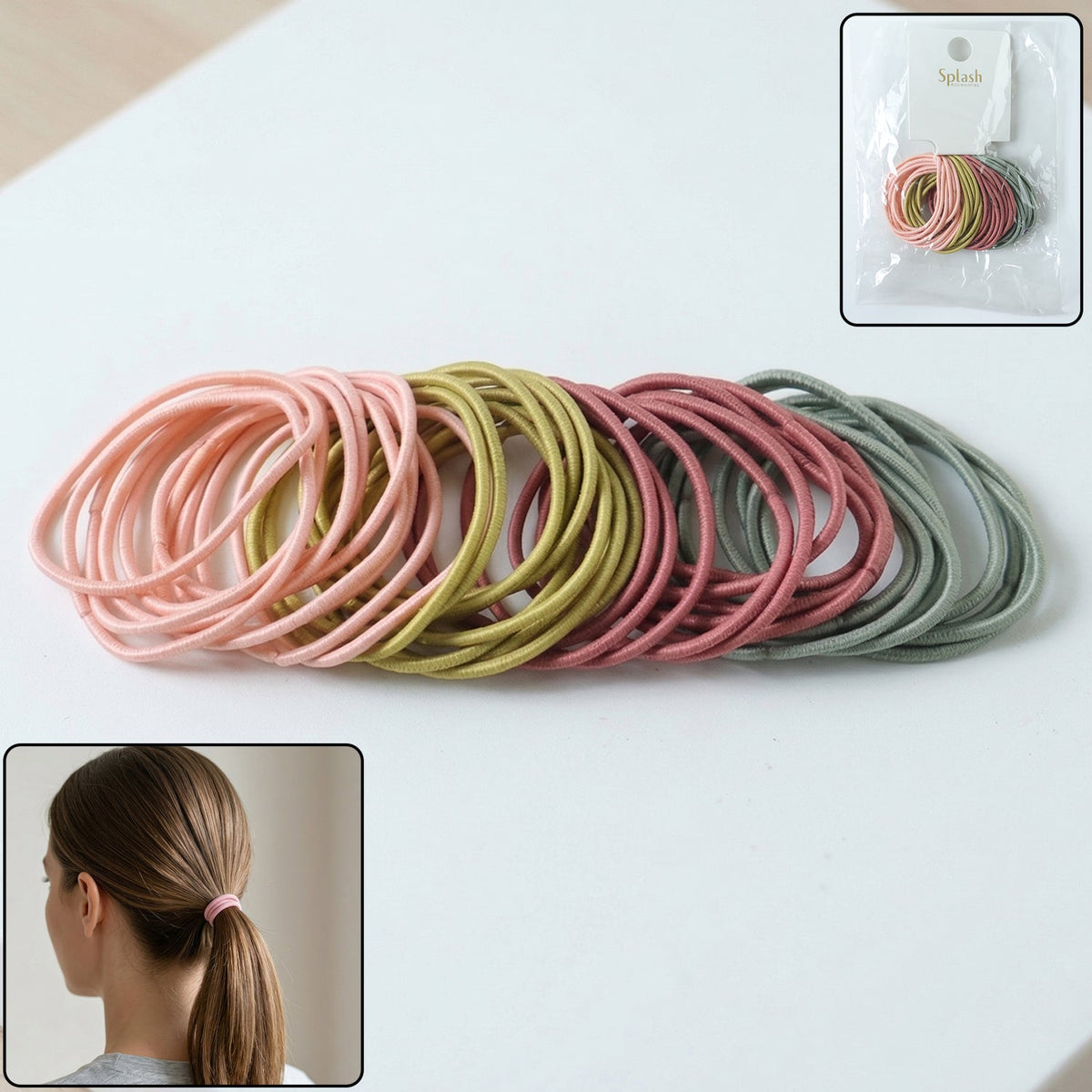 Elastic Hair Bands – Soft & Strong Grip for All Hair Types