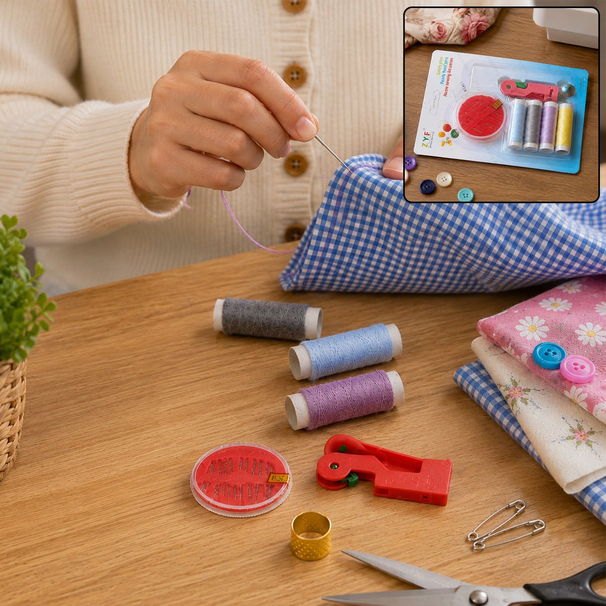 Multipurpose Tailoring Sewing Kit – Complete Set for Repairs